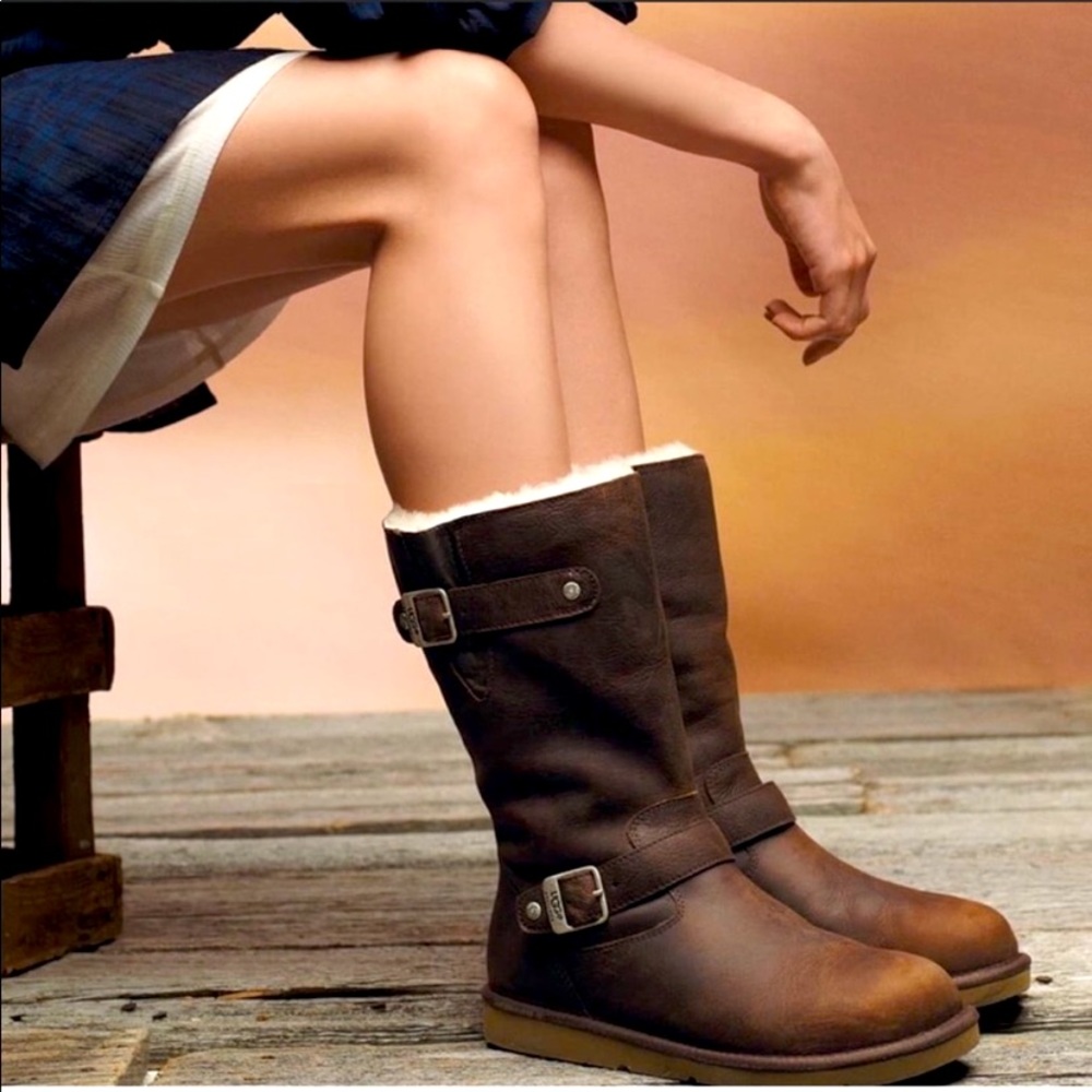 UGG Australia Moto Boot leather sheepskin 6
